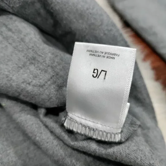 Express 100% Cotton Long Sleeve Full Zip Chore Coat Jacket Gray Men's Size Large - Picture 9 of 12